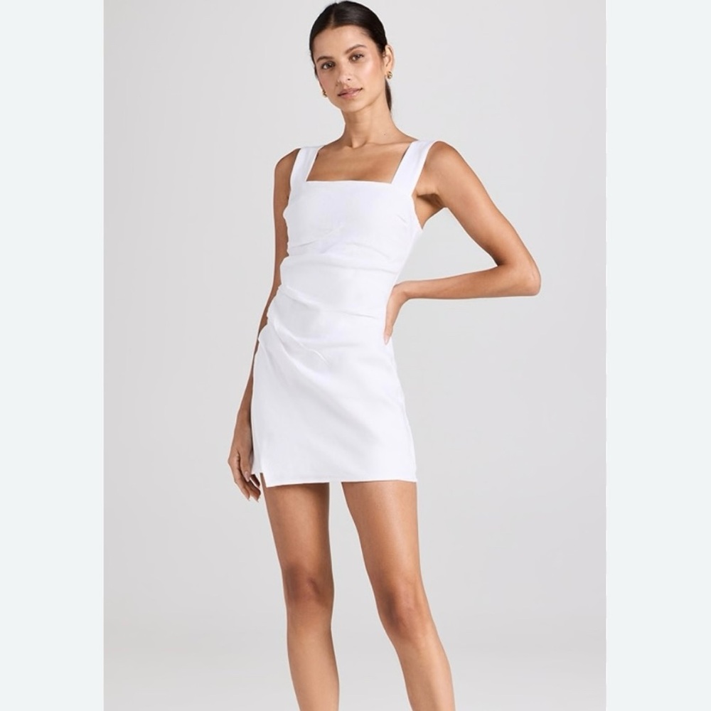 Reformation Kerrigan White Linen Dress
